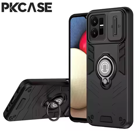 PKCASE Slide Push Window Case For VIVO Y200E Y200 Y100 Y56 Y36 Y17 Y16 S17 S18 V30 V29 V27 Pro V25 V