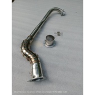 Stainless pipe big elbow + adapter 51mm for xrm 125 wave 125 xrm 100 110 wave 100 110 smash 110 115 