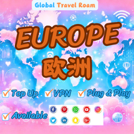 Europe Travel SIM Card 44 Countries-Germany France Italy Switzerland UK【3GB Daily】【HIGH SPEED DATA】