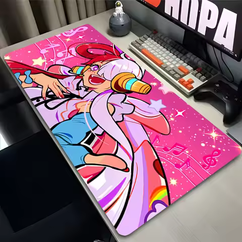 kawaii Mouse Pads Rubber Extended Gamer Desk mat One Piece Uta Computer Keyboard Pad Thickened gamin