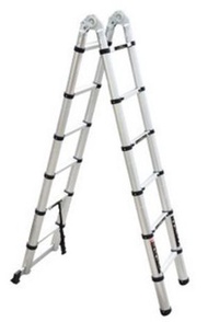 ONE - 多功能伸縮樓梯 大關節一字升降梯子（1.9+1.9）