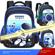 bag sekolah beg sekolah Astronaut Elementary School Students Waterproof Durable Children's School Ba