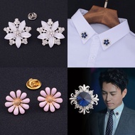 High-End Korean Version Jewelry Collar Pin Collar Pin Collar Men Women Collar Buckle Thorn Horse Pin