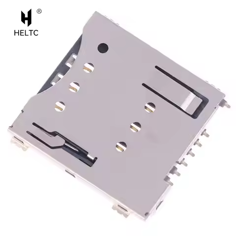 1pc MUP-C792 Micro SIM Card Connector Patch Self-piercing 6 +1 P SIM Card Slot Socket SIM Card Slot 