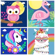 MXCFZX 4 Pack Paint by Numbers for Kids - Paint by Number for Kids Beginners Easy Acrylic Watercolor