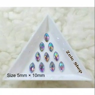5*10 MM SHINY POINTED GEMS