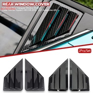 BC 2Pcs/Set Car Sticker Rear Triangular Window Shutters Cover Trim for Toyota C-HR CHR 2018 - 2021 Accessories ABS