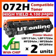 5x Compatible Black Toner Canon 072 Cartridge 072  072H For Canon 072H LBP171dn LBP-171dn LBP 171dn 