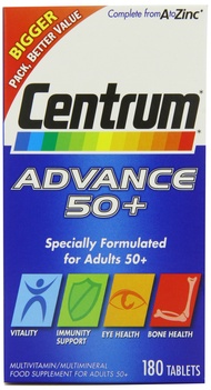 Centrum Advance 50 Plus Multivitamin Tablets - Pack of 180