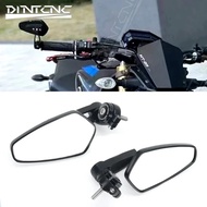 For YAMAHA MT09 MT07 2014-2025 Handlebar End Mirrors Left Right Side Rotation Motorcycle Accessories