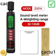 CACTU Noise Meter, 125Hz-8KHz 30-130dB Sound Level Meter, Professional Digital Display Windproof Dec