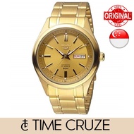 [Time Cruze] Seiko 5 SNKN96J  Automatic Japan Made Stainless Steel Gold Tone Dial Men Watch SNKN96 SNKN96J1