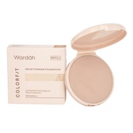(REFILL) WARDAH COLORFIT VELVET POWDER FOUNDATION | Bedak Compact Bedak by NATURNIC