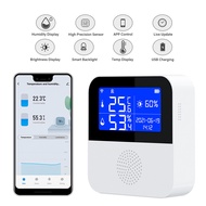 RCYAGO สมาร์ท WiFi อุณหภูมิความชื้น Sensor Bluwtooth APP Alarm ในร่มกลางแจ้ง Hygrometer การตรวจสอบอุณหภูมิสนับสนุน Alexa Home