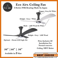 Free Install!  Yes Wifi Eco Airx Delight I-Series NSK Bearing Japan DC Motor Ceiling Fan - LED light (Optional) Google