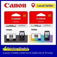 Canon PG-88 CL-98 Ink Cartridge Can add ink  For Printer Canon PIXMA E500 E510 E600 E610 Printer PG 