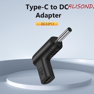 ALISONDZ PD Cable Adapter Elbow Stable Power Supply Universal Type-C Female to DC Male Inducing Adap