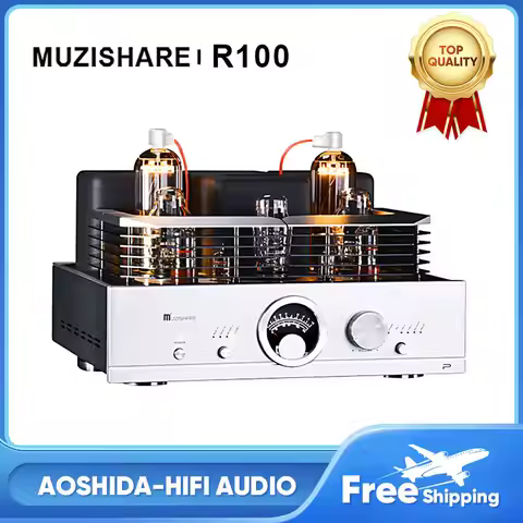 MUZISHARE R100 Audio Tube Amplifier 300B Drive 845/211/805 Tube Amplifier Blanced Combined 50W Power