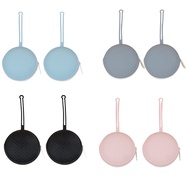 Storage Bag Portable Dustproof Baby Storage Silicone Bag with Lanyard Baby Storage Bag