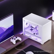 Josber D32 PRO Wu MATX Desktop Computer Case Breathable Enclosure Vertical Glass Side Transparent