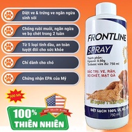 Chai Xịt Ve Rận Bọ Chét Chó Mèo Frontline Spray 500ml Chính Hãng Loại Bỏ Bọ Chét Trứng Ấu Trùng An T