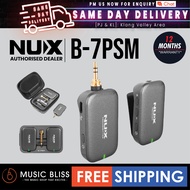 NUX B-7PSM Wireless In-Ear Monitoring Headphone System Stereo Audio Transmitting with Charging Case 
