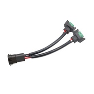 1pcs H11 H8 Male to Female 2 Way Splitter Wire Bulb Socket Headlight Wiring Harness Adapters Extensi