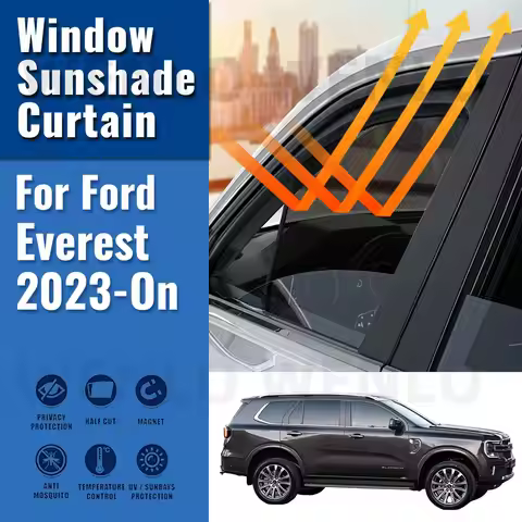 For Ford Everest 2023 2024 2025 Side Window Sun Shade Visor Magnetic Car Sunshade Front Rear Windshi