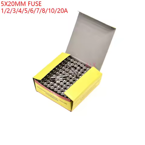 100PCS 5*20MM GLASS Quick Blow FUSE 5*20 Fast Blow insurance tube 5X20MM 5X20 250V 0.1A/0.5A/1A/2A/3