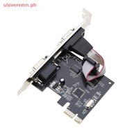 uloveremn 1Pcs 232 COM PCI-E PCI For Express Expansion Adapter Car DIY Accessories PCIE To 2 Serial 