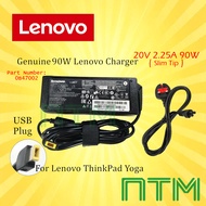 LENOVO 90W 20V 4.5A USB LAPTOP AC POWER ADAPTER THINKPAD IDEAPAD YOGA ELEX T550 G405 G710 Y40-80 T46