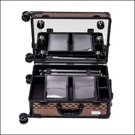 SONIA MILLER BEAUTY MAKEUP CASE KOPER COSMETIC BOX LAMPU 6 LED + FEET