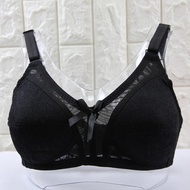Plus Size Cup B/C Full Cup Bra #34~50 Women BRA ANNAH Wireless Bra Thin Span Padding Baju Dalam Bra 