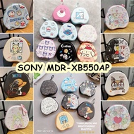 【imamura】For SONY MDR-XB550AP Headphone Case Niche Cartoon PatternHeadset Earpads Storage Bag Casing Box