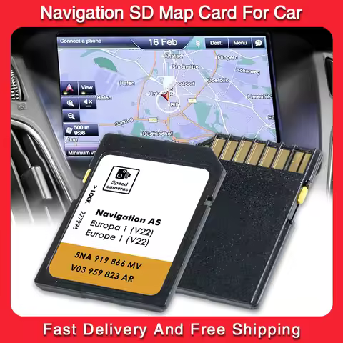 for VW Golf CC AS V22 5NA919866MV SD Card Europa Navigations system Update Navi Card Data Discover M