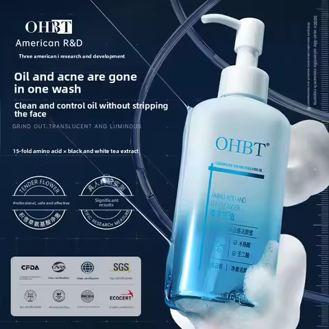 OHBT Amino Acid Cleansing Lotion Gentle Moisturizing Nourishing Salicylic Acid Facial Cleanser Oil C