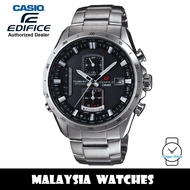(OFFICIAL WARRANTY) Casio Edifice EQW-A1110D-1A Radio Controlled Tough Solar Black Dial Stainless St