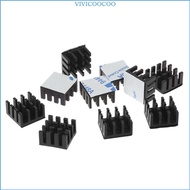 VIVI Aluminum Heatsink 10PCS 14x14x8mm Cooling Fin Radiator Heat Sink for Cooling GPU