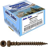 10 x 1-3/4" WALNUT Composite Decking Screws. Exterior Coated, Pressure Treated and ACQ Lumber Compat