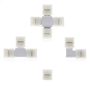 10PCS  Free Soldering Led Connector 2PIN 3PIN 4PIN 5PIN L / T / X Shape Corner Connector For 10mm RG