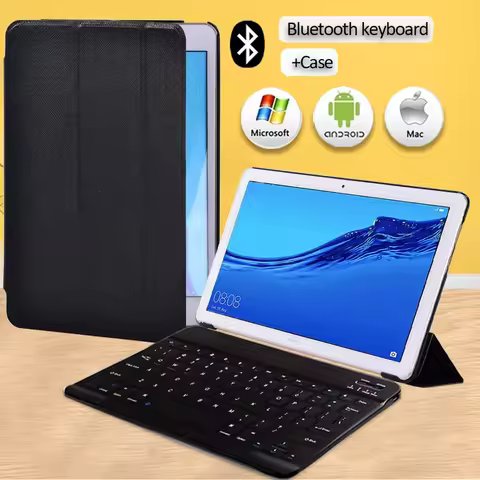 For Huawei MediaPad T3 10 9.6"/T5 10 10.1" PU Leather Folding Stand Cover Tablet Case AGS2-W09/L09/L