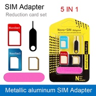 5 in 1 NANO SIM CARD ADAPTER MICRO SIM CARD STANDARD SIM CARD ADAPTER