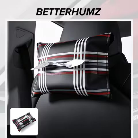 Microfiber Leather Tissue Holder Box For Audi A3 8Y S3 8U A4 B8 B9 A5 A6 C6 A6L A7 Q3 Q5 Q7 4L TT TT