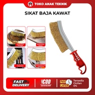 JLD Steel Brush Brass Bent Wire Comb Brass Steel Wire Brush Golok Model Brass Wire Brush