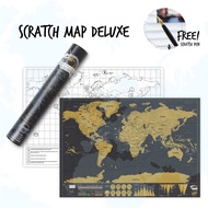 Scratch Off World Map Mini Deluxe แผนที่โลกขูดได้