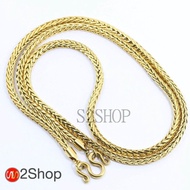 s2shop สร้อยคอสแตนเลสแท้ สร้อยคอพระ ลายกระดูกงู ห้อยพระได้ 1 องค์ ความกว้าง 4 มมความยาว 26 นิ้วNo.15