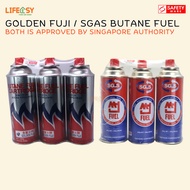 GOLDEN FUJI / SGAS Butane Fuel Fuji Gas Butane Gas Cartridge Set Steamboat Fuel Portable Gas Stove C