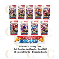 BOBOIBOY Galaxy Card : Pek Rumble Kad Trading Card TCG (5 Normal Cards + 1 Special Cards)