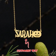 Vòng cổ trang'sức tên Halloween được cá nhân hóa, tùy chỉnh vòng cổ tên của bạn, tặng quà Halloween