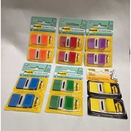(Twin Pack / 2's@Card) 3M Post-it Colour Flags (680) - 1 in x 1.7 in (25,4 mm x 43,2 mm)